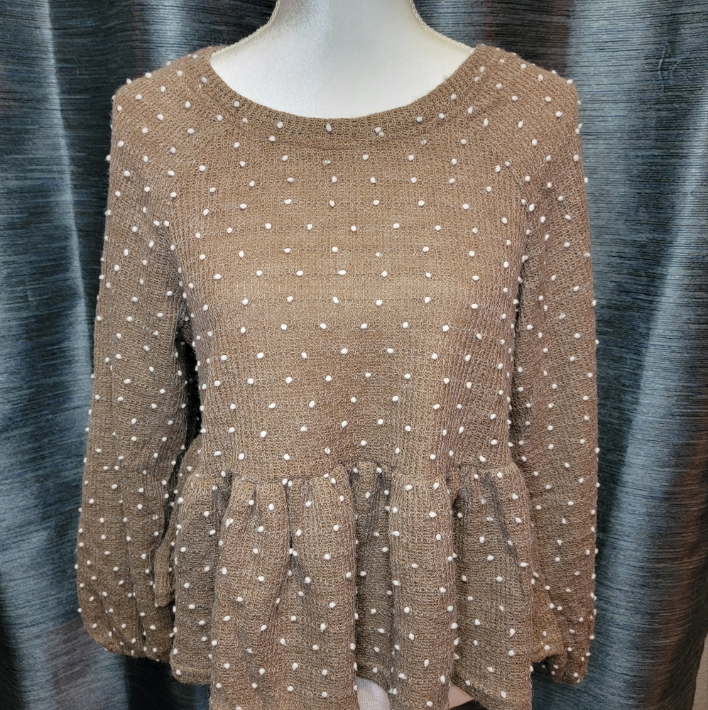 "Blue Pepper" Lomg Sleeve Blouse
